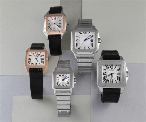 cartier santos size comparison